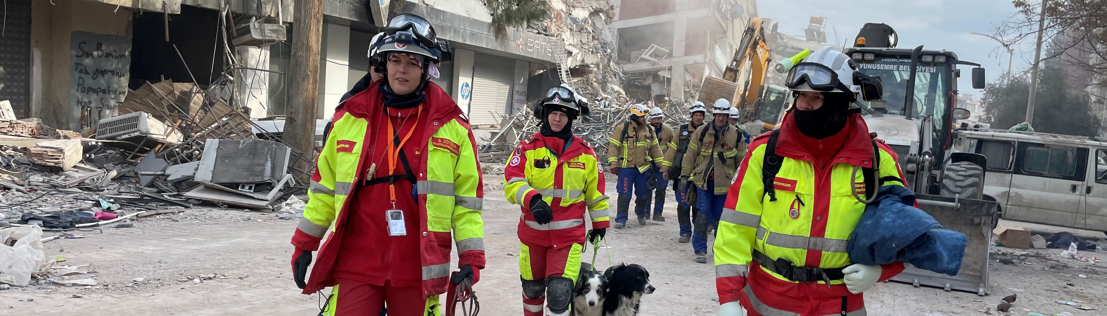 SA-RRT Mitglieder beim Erdbeben-Einsatz