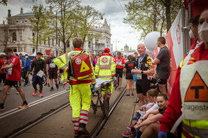 Sanitätsdienst im Einsatz bei Marathon