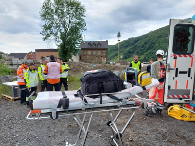 Emergency-Medical-Team bei Einsatzübung Katastrophenhilfe