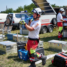 SA-RRT-Mitglied Attila im Einsatz