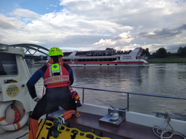 Andreas Roth, Wasserrettung Linz, im Einsatz